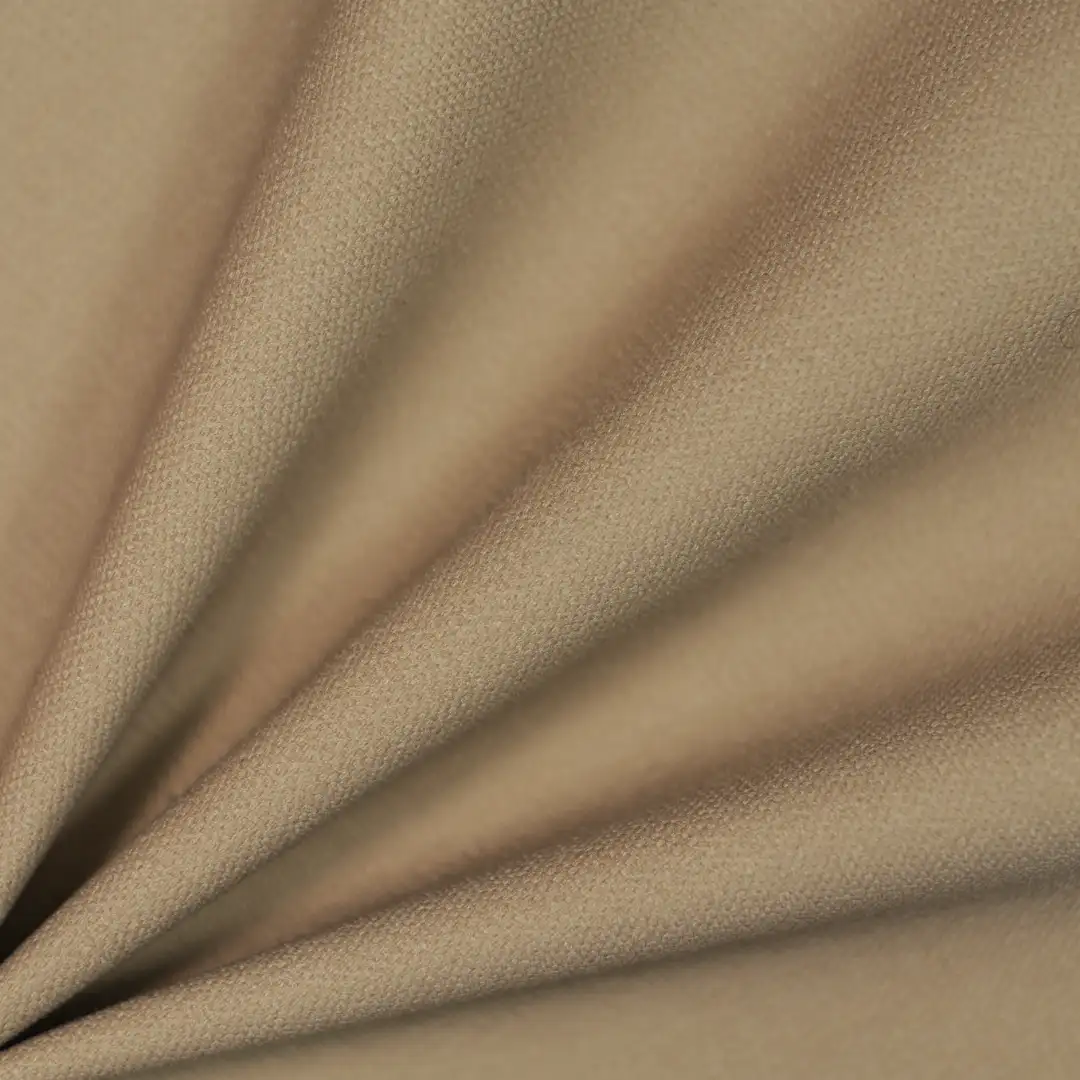 China Fabric for Blazer,Trench Coat Cotton Plain Natural Woven Fabric BCI Cotton brown color buy from China wholesaler bulk order at wholesale price free worldwide shipping Alibaba
