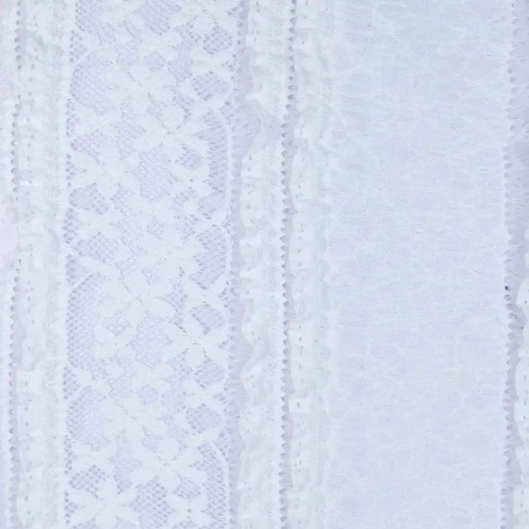China Fabric for Shorts,Ruffle Shirt Dress,Strap Midi Dress,Tank Wrap Midi Dress Lace Knit Fabric Polyester Elastane white color buy from China wholesaler bulk order at wholesale price free worldwide shipping Alibaba
