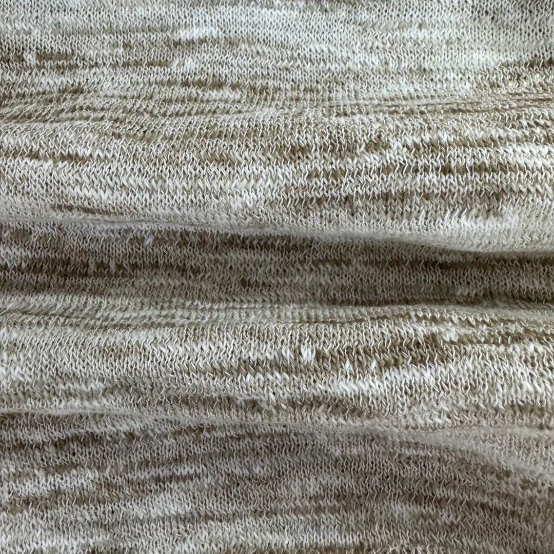 China Yarn for Open Cardigan (Sweater),Half-Zipper Cardigan (Sweater),Crop Top Pullover (Sweater),T-shirt (Sweater),Tie-Front Top (Sweater) Ring Spun Regular Yarn Recycled Polyester BCI Cotton variegation color buy from China wholesaler bulk order at wholesale price free worldwide shipping Alibaba