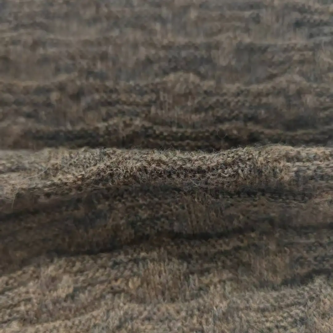 China Yarn for Open Cardigan (Sweater),Full-Zipper Cardigan (Sweater),Half-Zipper Cardigan (Sweater) Mossy Yarn Fancy Yarn Recycled Polyester Acrylic Recycled Nylon RWS Wool brown color buy from China wholesaler bulk order at wholesale price free worldwide shipping Alibaba