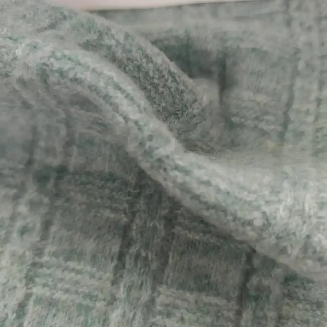 China Yarn for Open Cardigan (Sweater),Full-Zipper Cardigan (Sweater),Half-Zipper Cardigan (Sweater) Mossy Yarn Fancy Yarn Recycled Polyester Acrylic RWS Wool Spandex Light blue color buy from China wholesaler bulk order at wholesale price free worldwide shipping Alibaba