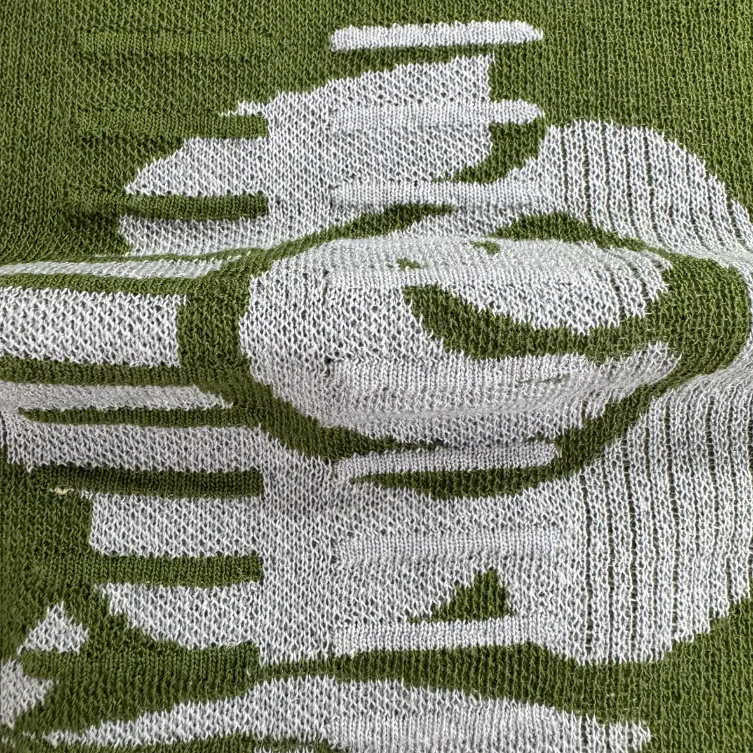 China Yarn for Open Cardigan (Sweater),Half-Zipper Cardigan (Sweater),Crew Neck Pullover (Sweater),U-Neck Cardigan (Sweater) Semi-Worsted Spun Regular Yarn Viscose Recycled Polyester Green color buy from China wholesaler bulk order at wholesale price free worldwide shipping Alibaba