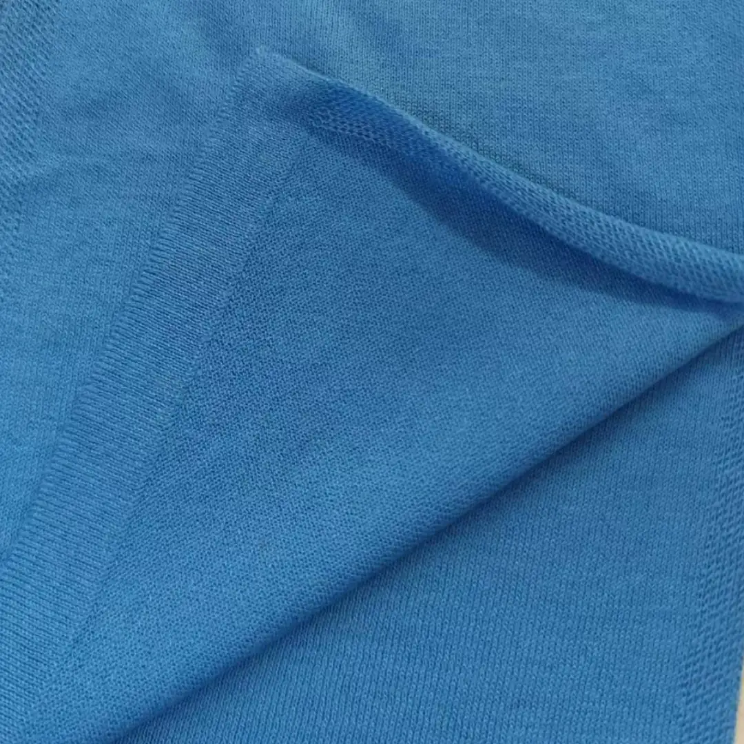 China Yarn for Open Cardigan (Sweater),Full-Zipper Cardigan (Sweater),Half-Zipper Cardigan (Sweater),Shirt Half Sleeve Button (Sweater),T-shirt (Sweater) Semi-Worsted Spun Regular Yarn Eco Vero Viscose Recycled Polyester Wool Blue color buy from China wholesaler bulk order at wholesale price free worldwide shipping Alibaba