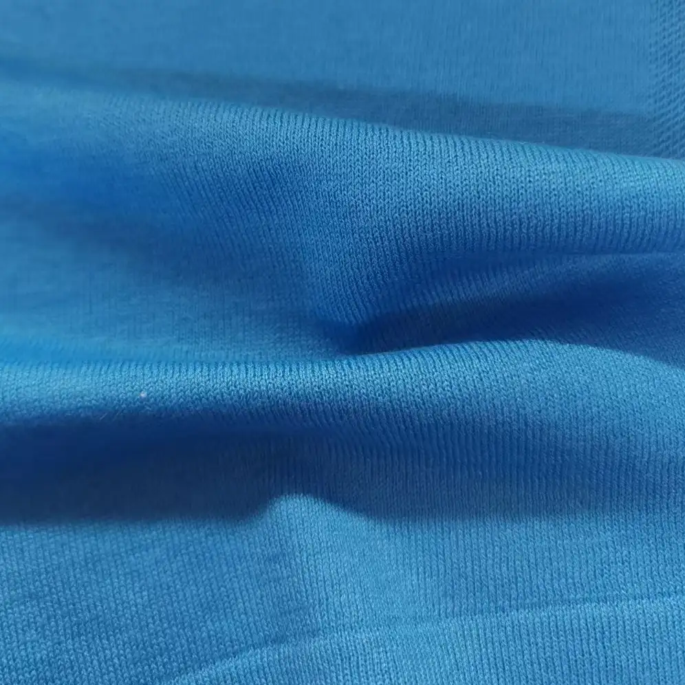 China Yarn for Open Cardigan (Sweater),Full-Zipper Cardigan (Sweater),Half-Zipper Cardigan (Sweater),Shirt Half Sleeve Button (Sweater),T-shirt (Sweater) Semi-Worsted Spun Regular Yarn Eco Vero Viscose Recycled Polyester Wool Blue color buy from China wholesaler bulk order at wholesale price free worldwide shipping Alibaba