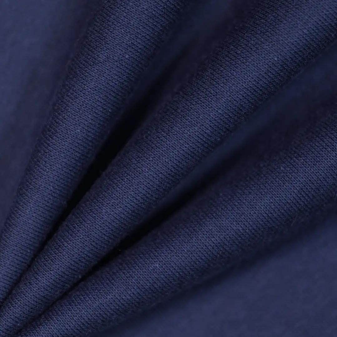 China Fabric for Hoodie,Loungewear Fleece Knit Fabric Cotton Polyester navy color buy from China wholesaler bulk order at wholesale price free worldwide shipping Alibaba