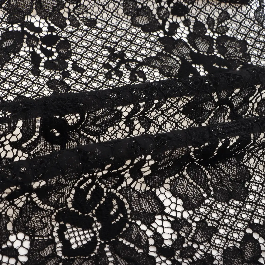China Fabric for Tank Top,Crop Top,Lingerie,Skirt Lace Knit Fabric Cotton Nylon Rayon white、black、apricot、pink、blue、date red、royalblue color buy from China wholesaler bulk order at wholesale price free worldwide shipping Alibaba