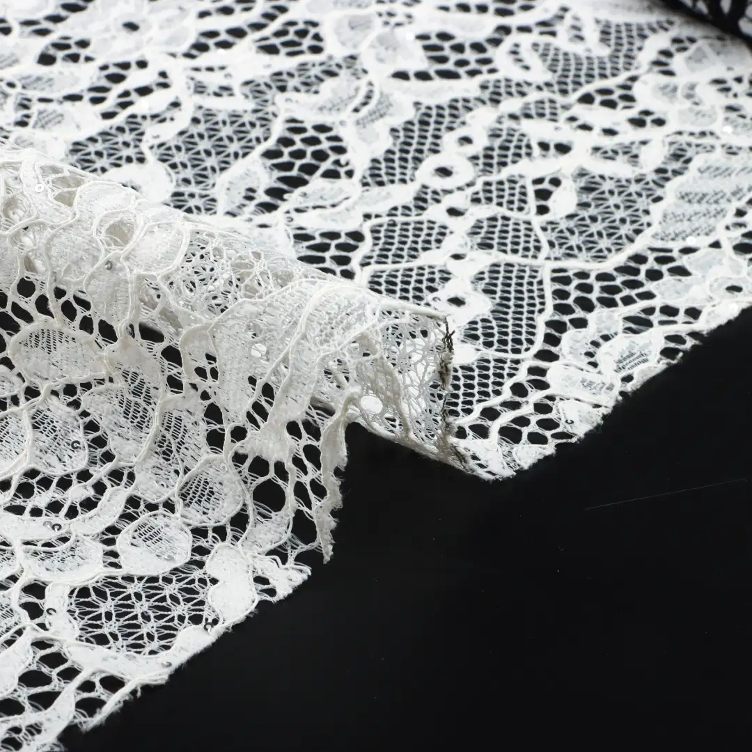 China Fabric for Tank Top,Crop Top,Lingerie,Skirt Lace Knit Fabric Nylon Polyester white、black、blue、pink、apricot color buy from China wholesaler bulk order at wholesale price free worldwide shipping Alibaba