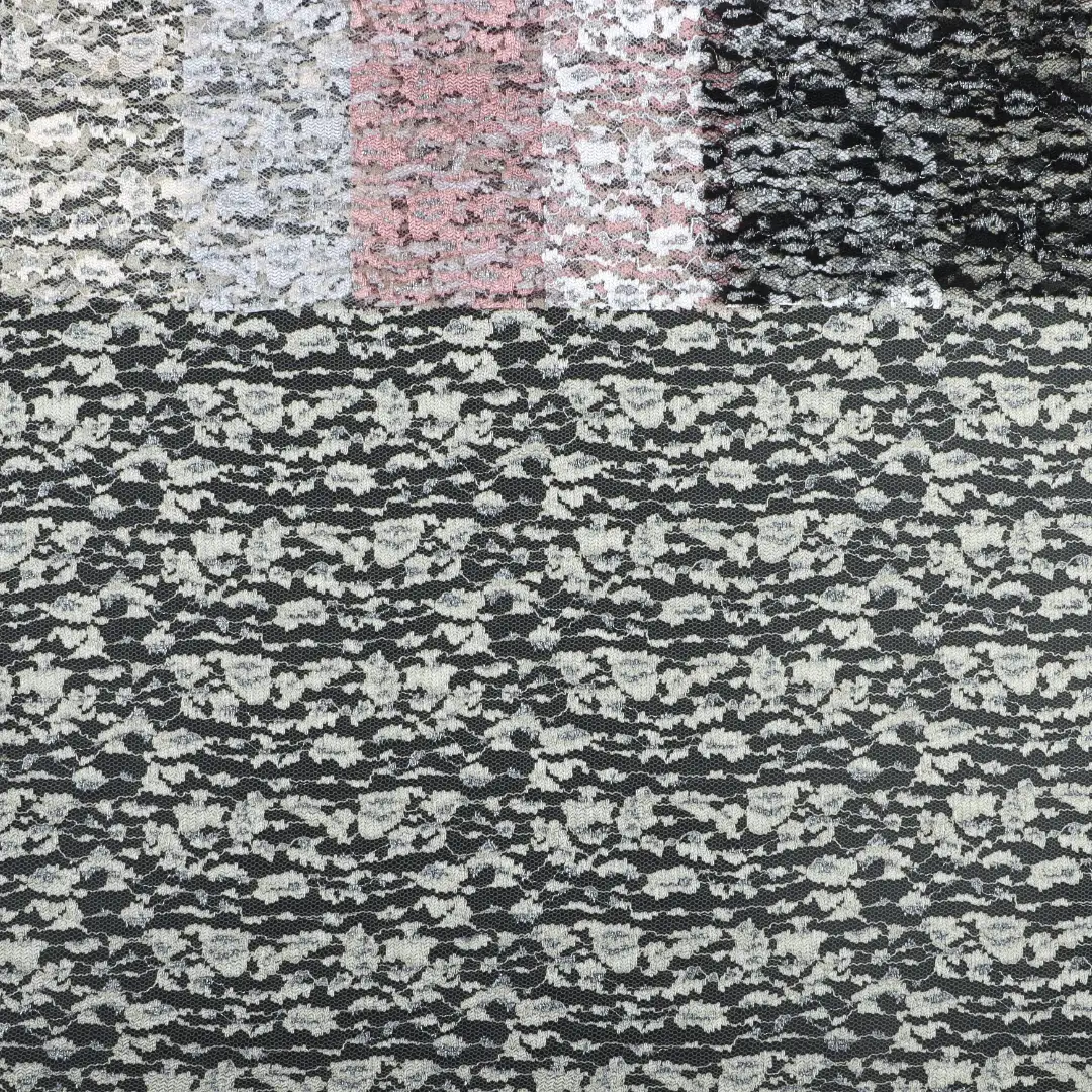 China Fabric for Tank Top,Crop Top,Lingerie,Skirt Lace Knit Fabric Nylon Polyester white、black、gray、green、apricot、pink color buy from China wholesaler bulk order at wholesale price free worldwide shipping Alibaba