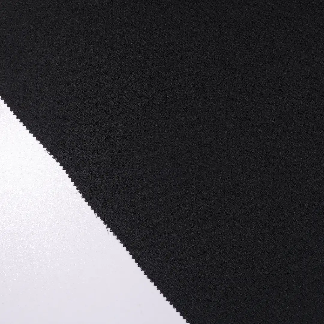 China Fabric for Skirt,Cropped V-Neck Shirt Poplin Synthetic Woven Fabric Polyester black color buy from China wholesaler bulk order at wholesale price free worldwide shipping Alibaba