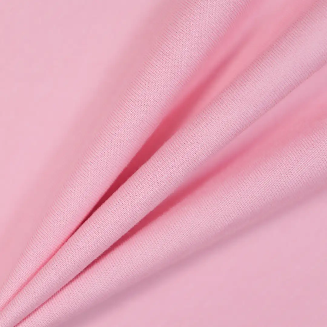 China Fabric for T-Shirt,Polo Shirt Single Jersey Knit Fabric Cotton pink color buy from China wholesaler bulk order at wholesale price free worldwide shipping Alibaba