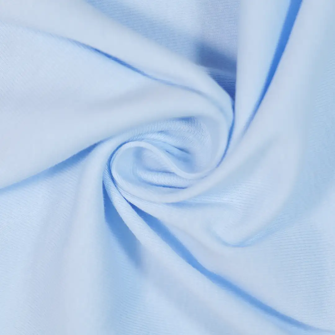 China Fabric for T-Shirt,Polo Shirt Rib Knit Fabric Cotton Spandex blue color buy from China wholesaler bulk order at wholesale price free worldwide shipping Alibaba