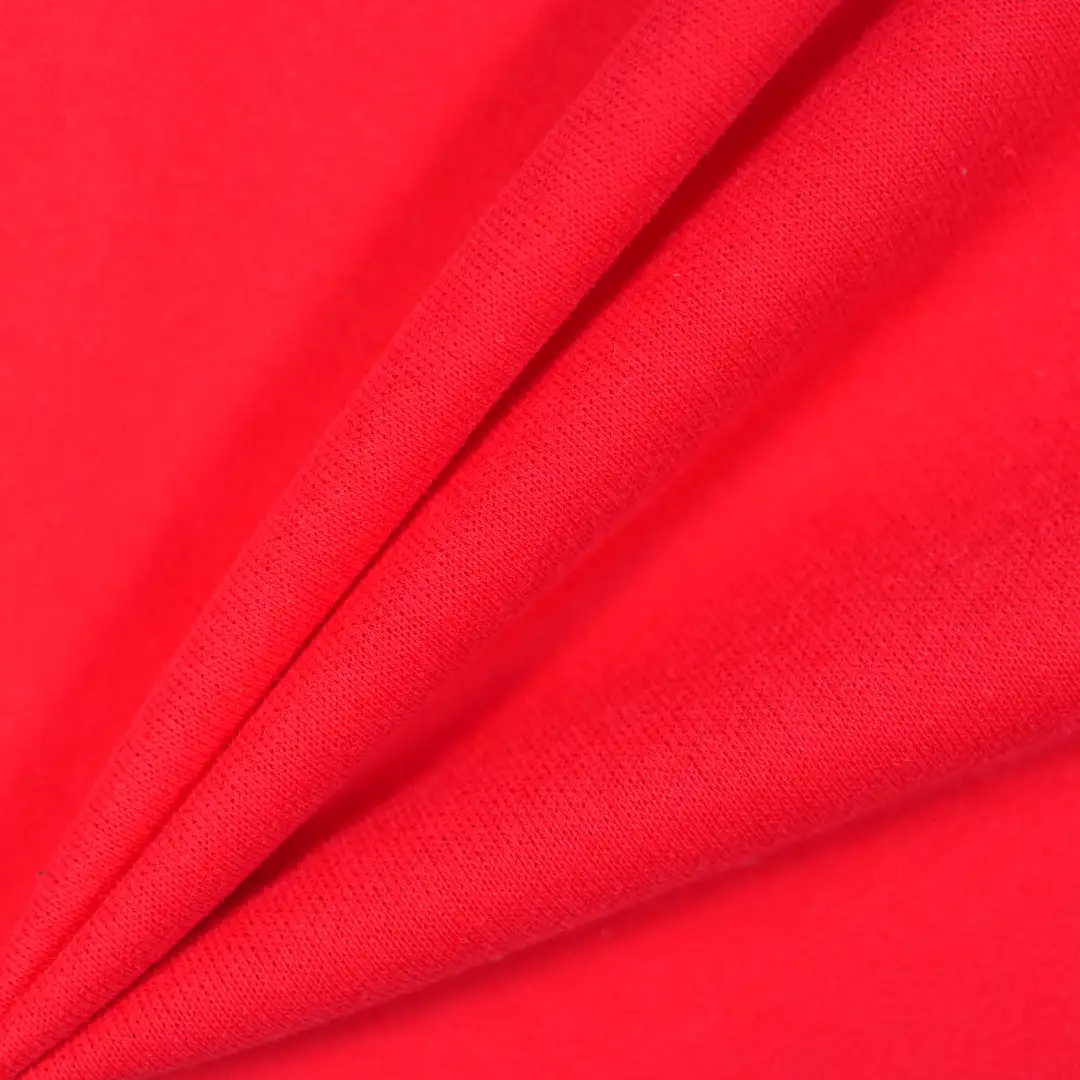China Fabric for T-Shirt,Polo Shirt,Hoodie Pique Knit Fabric Cotton Polyester red color buy from China wholesaler bulk order at wholesale price free worldwide shipping Alibaba