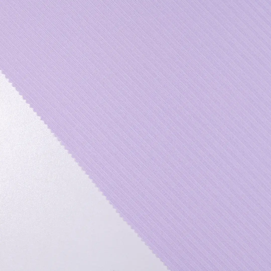 China Fabric for T-Shirt,Polo Shirt Rib Knit Fabric Polyester Spandex purple color buy from China wholesaler bulk order at wholesale price free worldwide shipping Alibaba