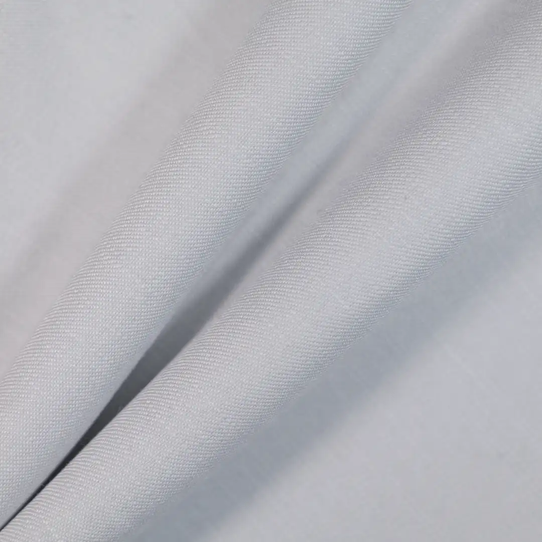 China Fabric for Shirt TC Poplin Woven Blended Fabric Cotton Polyester Linen Spandex grey color buy from China wholesaler bulk order at wholesale price free worldwide shipping Alibaba