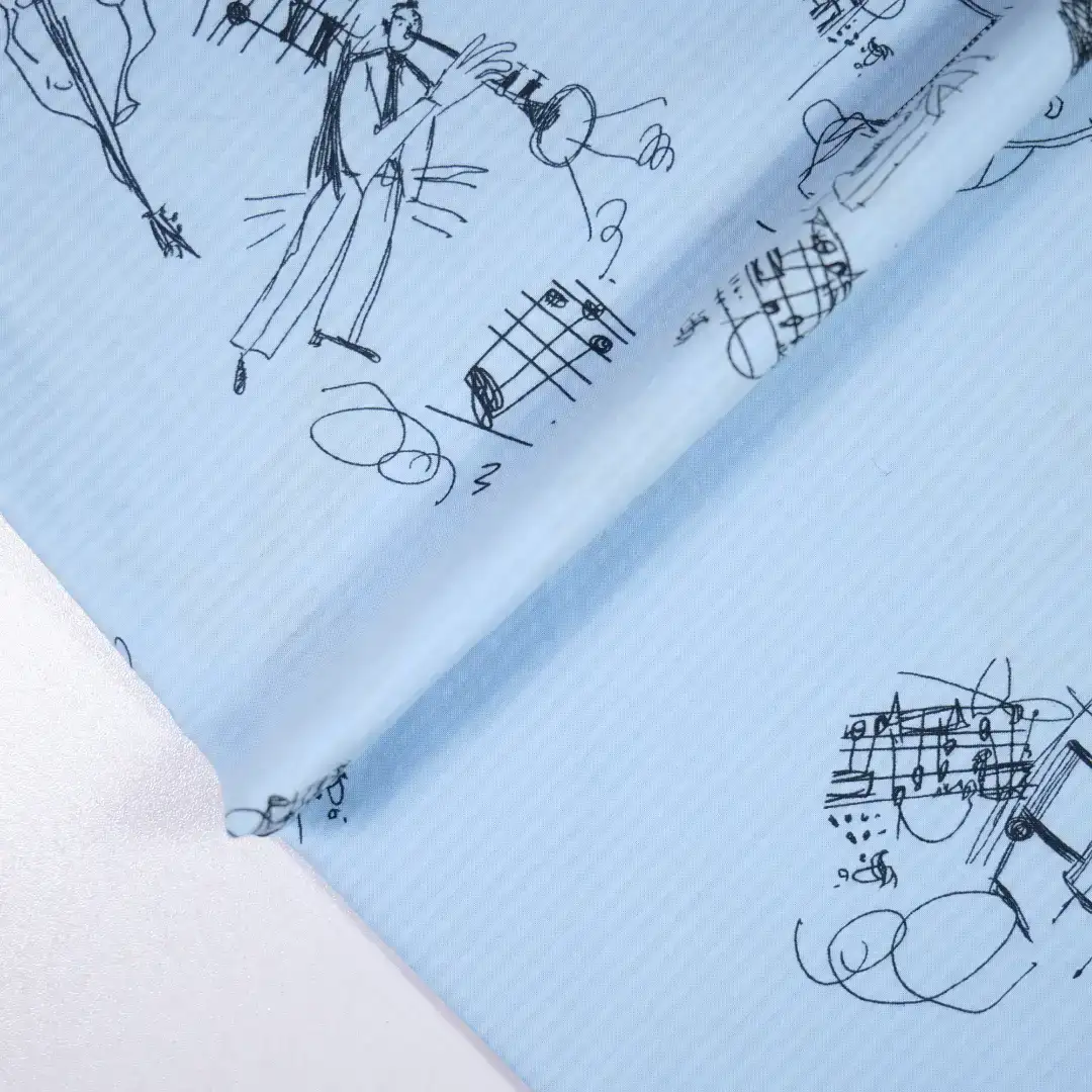China Fabric for Blouse,Skirt,Loungewear Cotton Seersucker Natural Woven Fabric Cotton blue color buy from China wholesaler bulk order at wholesale price free worldwide shipping Alibaba