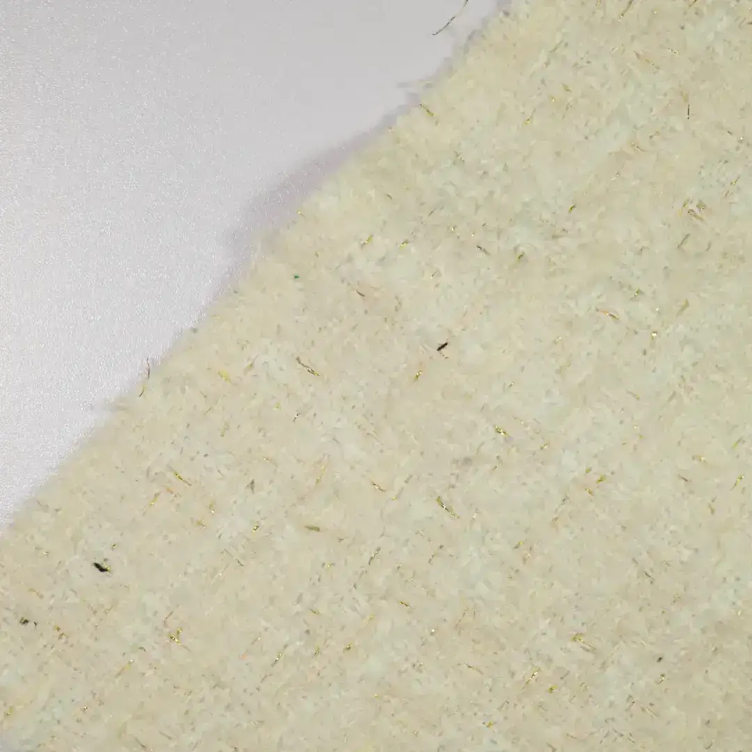 China Fabric for Skirt,Suit,Uniform Chanel-Style Fabric Woolen Polyester Wool Beige color buy from China wholesaler bulk order at wholesale price free worldwide shipping Alibaba