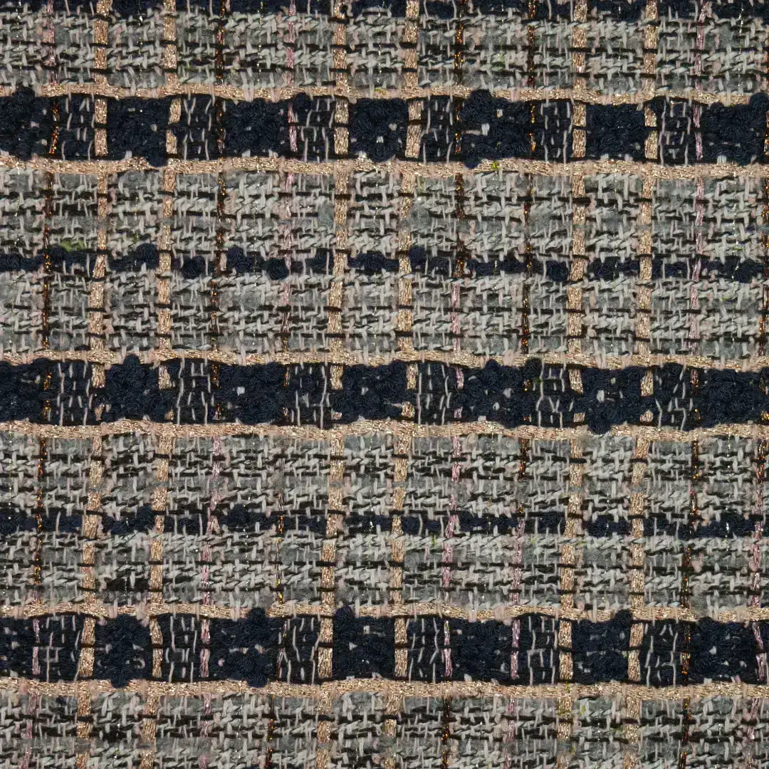 China Fabric for Pants,Skirt,Suit Chanel-Style Fabric Woolen Polyester Wool Black color buy from China wholesaler bulk order at wholesale price free worldwide shipping Alibaba