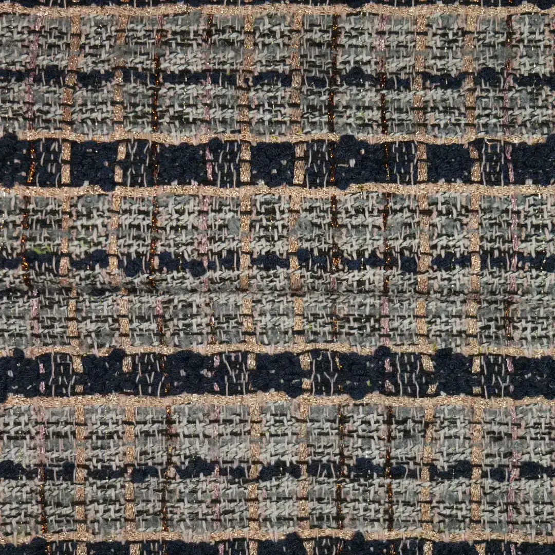 China Fabric for Pants,Skirt,Suit Chanel-Style Fabric Woolen Polyester Wool Black color buy from China wholesaler bulk order at wholesale price free worldwide shipping Alibaba