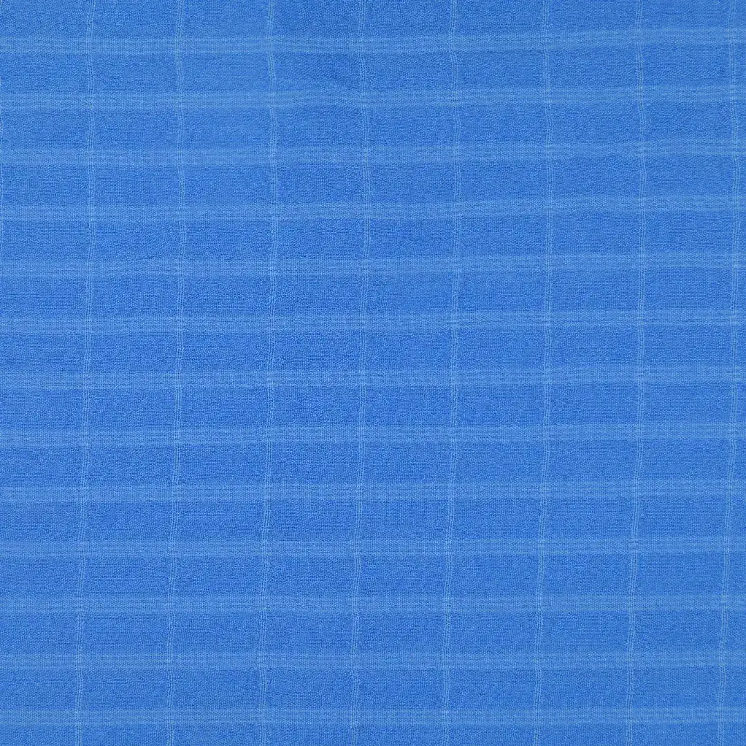 China Fabric for Shirt,Skirt,Backless Beach Dress Crepe Synthetic Woven Fabric Polyester Spandex BLUE color buy from China wholesaler bulk order at wholesale price free worldwide shipping Alibaba