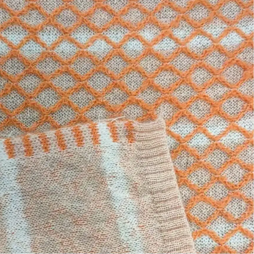 China Yarn for Ladies Vest (Sweater),Roll Neck Jumper (Sweater),Single Button Cardigan (Sweater,Polo Cropped Vest (Sweater) POLO Mossy Yarn Fancy Yarn Wool Acrylic Nylon Orange，white，Brown color buy from China wholesaler bulk order at wholesale price free worldwide shipping Alibaba