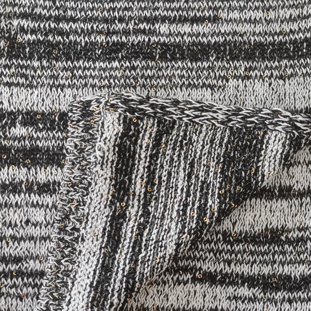 China Yarn for Ladies Vest (Sweater),Men’s Vest (Sweater),Open Cardigan (Sweater),Kids Crew-Neck Cardigan (Sweater),Roll Neck Jumper (Sweater) Twisted Yarn Twisted Yarn Sequin Cotton Polyester Black/White color buy from China wholesaler bulk order at wholesale price free worldwide shipping Alibaba
