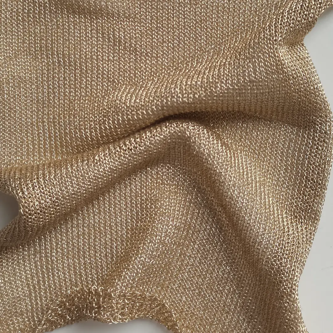 China Yarn for Ladies Vest (Sweater),Men’s Vest (Sweater),Round Neck Pullover (Sweater),Polo T-shirt (Sweater) Lurex Lurex Viscose Lurex Gold color buy from China wholesaler bulk order at wholesale price free worldwide shipping Alibaba