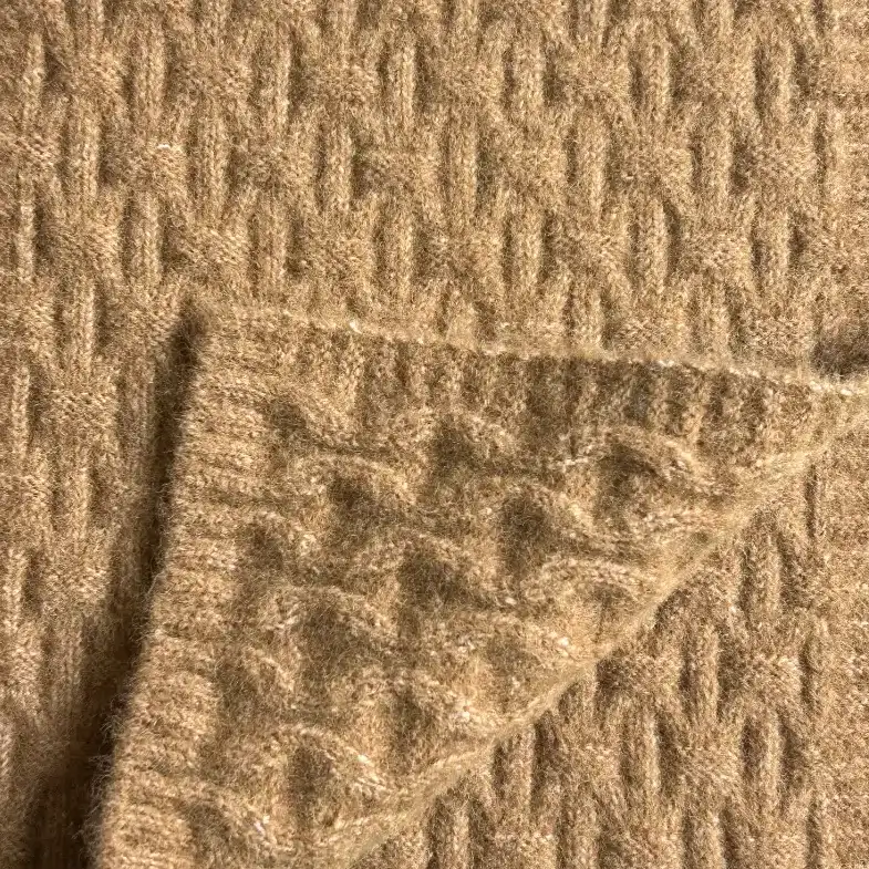 China Yarn for Ladies Vest (Sweater),Open Cardigan (Sweater),Half-Zipper Cardigan (Sweater),Round Neck Pullover (Sweater),Boys Crew Neck Jumper (Sweater) Mossy Yarn Fancy Yarn Polyester Merino Wool Spandex 卡其色 color buy from China wholesaler bulk order at wholesale price free worldwide shipping Alibaba
