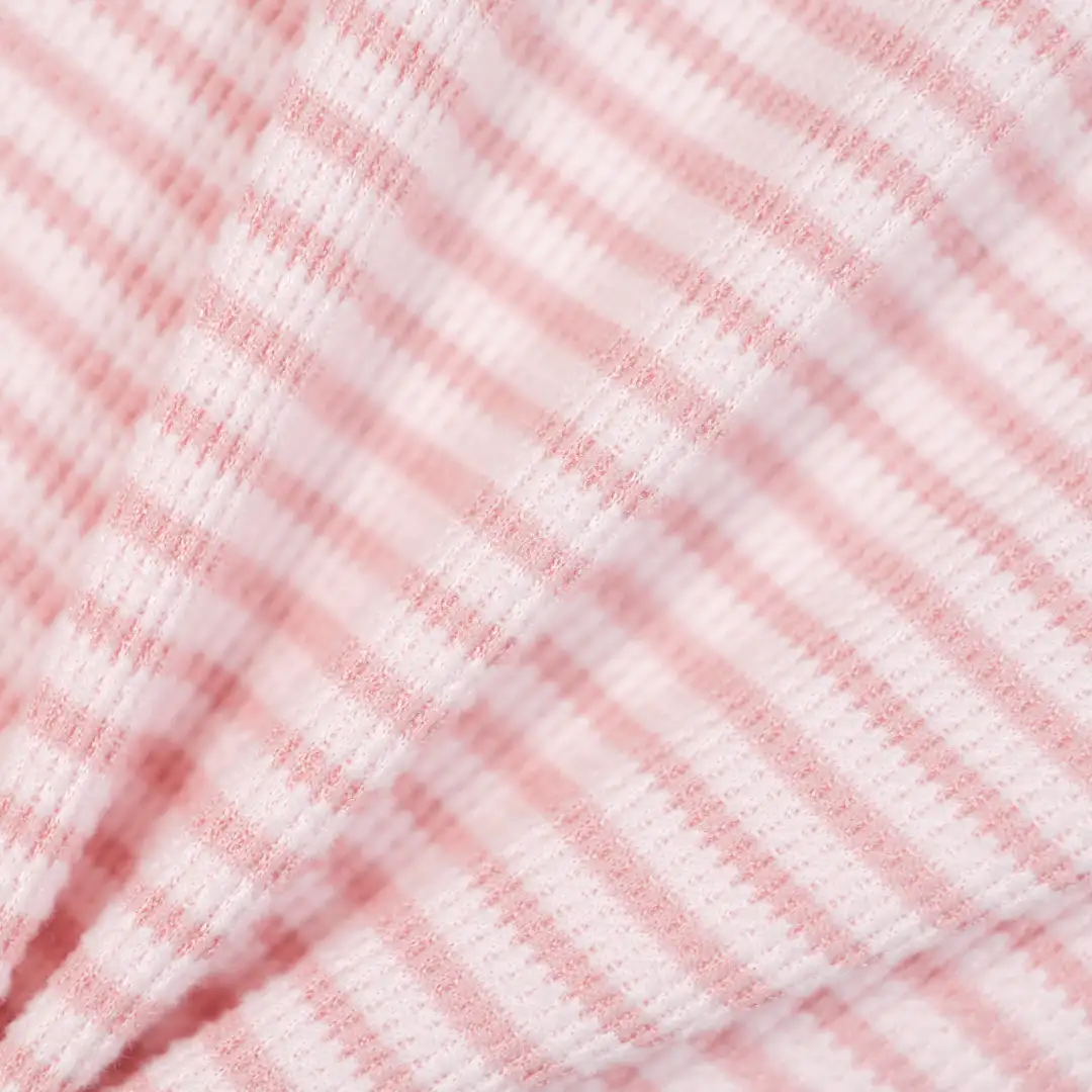China Fabric for T-Shirt,Polo Shirt,Loungewear Yarn-dyed fabric Knit Fabric Polyester Spandex pink color buy from China wholesaler bulk order at wholesale price free worldwide shipping Alibaba
