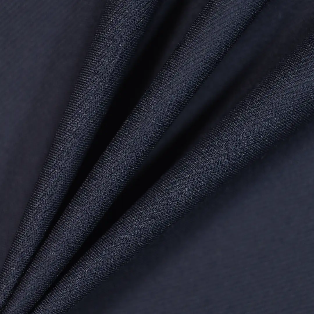 China Fabric for Jackets Jacquard Knit Fabric Polyester Spandex navy color buy from China wholesaler bulk order at wholesale price free worldwide shipping Alibaba