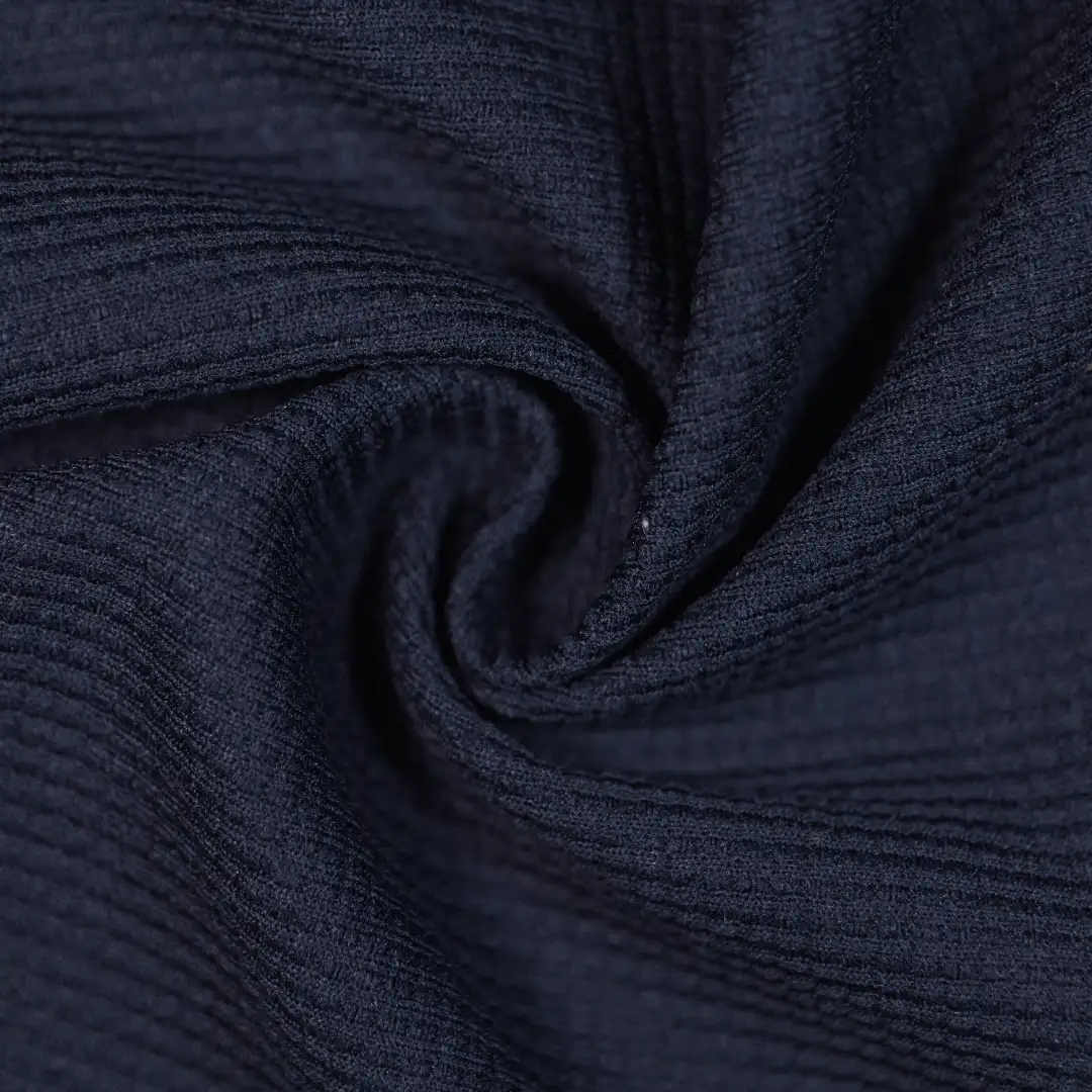 China Fabric for T-Shirt,Polo Shirt,Loungewear Waffle Knit Fabric Polyester black color buy from China wholesaler bulk order at wholesale price free worldwide shipping Alibaba