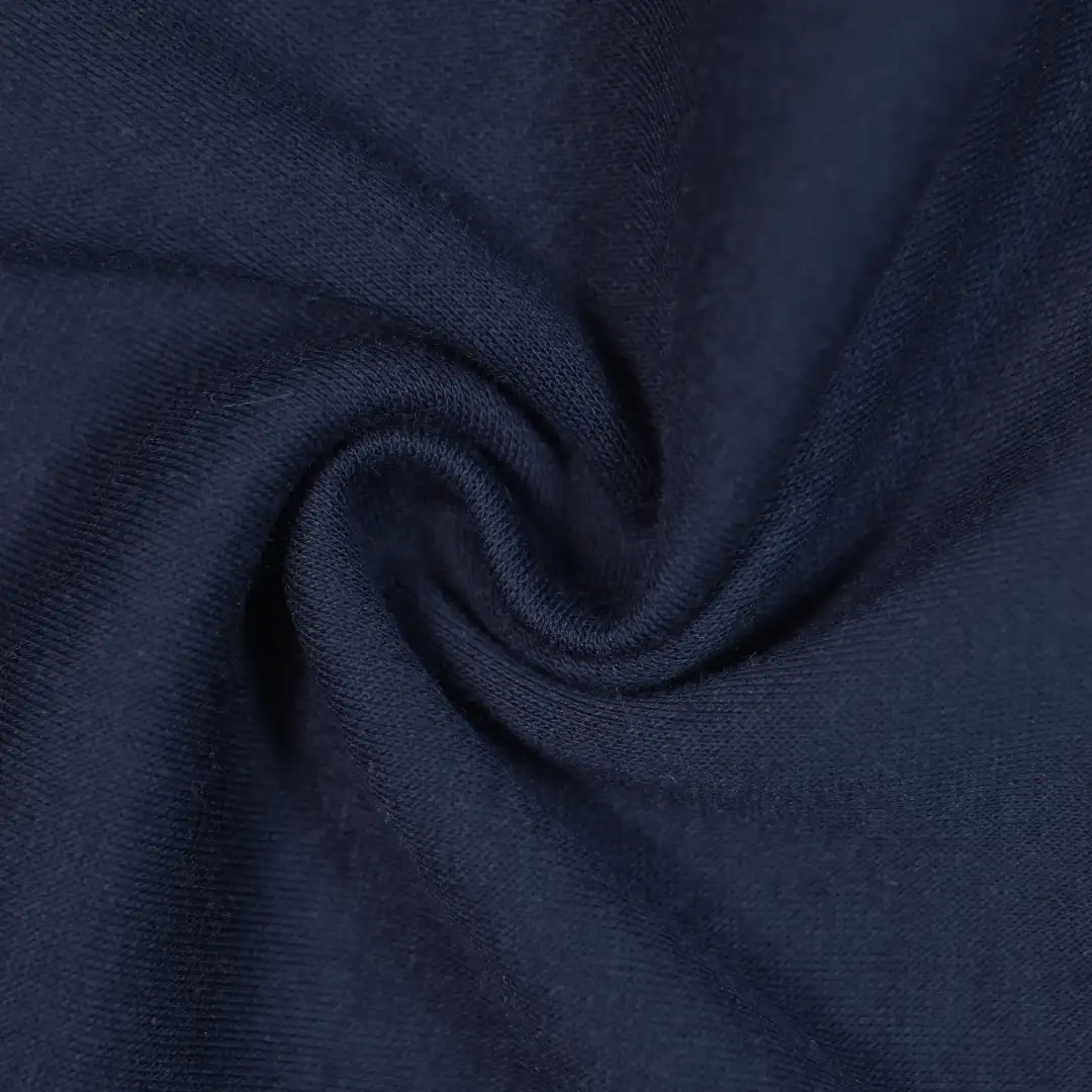 China Fabric for Hoodie Fleece Knit Fabric Polyester Cotton Dark blue color buy from China wholesaler bulk order at wholesale price free worldwide shipping Alibaba