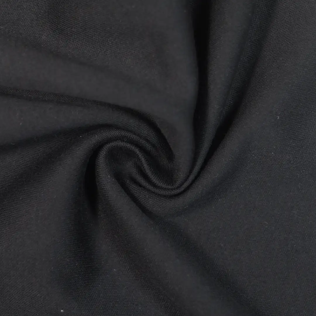 China Fabric for T-Shirt,Polo Shirt Interlock Knit Fabric Cotton Spandex black color buy from China wholesaler bulk order at wholesale price free worldwide shipping Alibaba