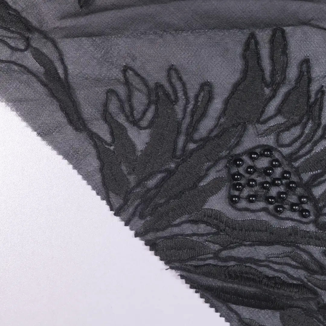 China Fabric for Skirt Chiffon Synthetic Woven Fabric Polyester black color buy from China wholesaler bulk order at wholesale price free worldwide shipping Alibaba