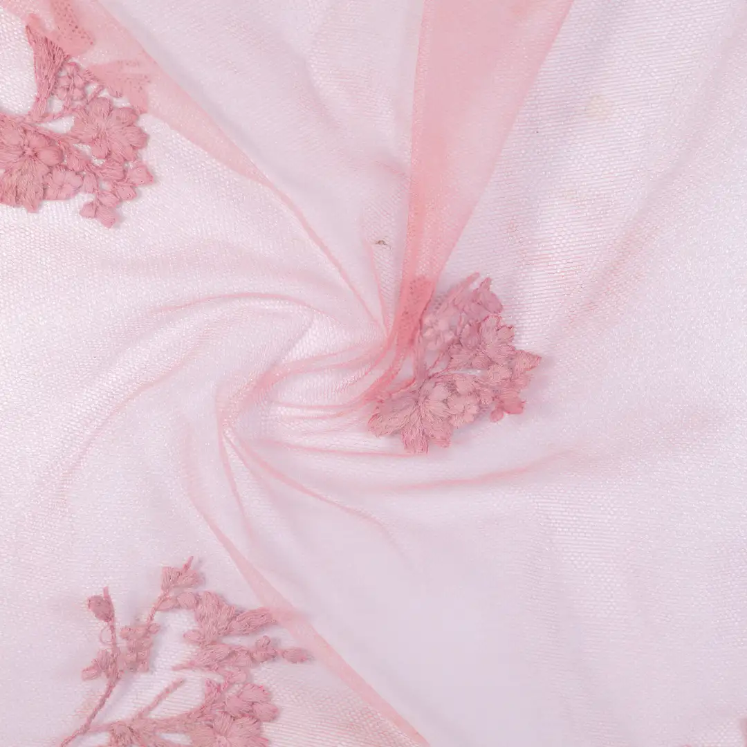 China Fabric for Skirt Mesh Knit Fabric Polyester pink color buy from China wholesaler bulk order at wholesale price free worldwide shipping Alibaba