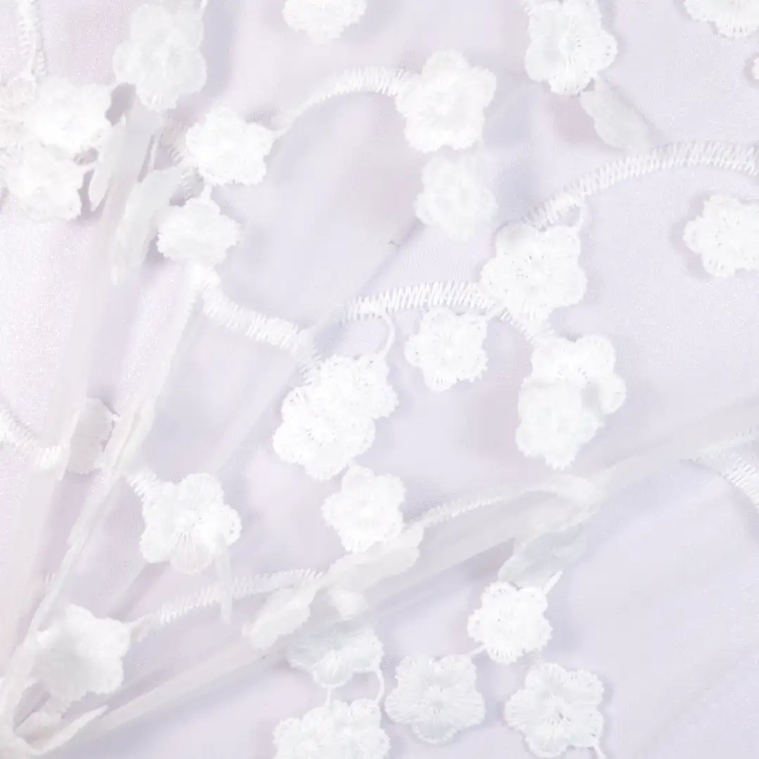 China Fabric for Skirt Mesh Knit Fabric Nylon white color buy from China wholesaler bulk order at wholesale price free worldwide shipping Alibaba