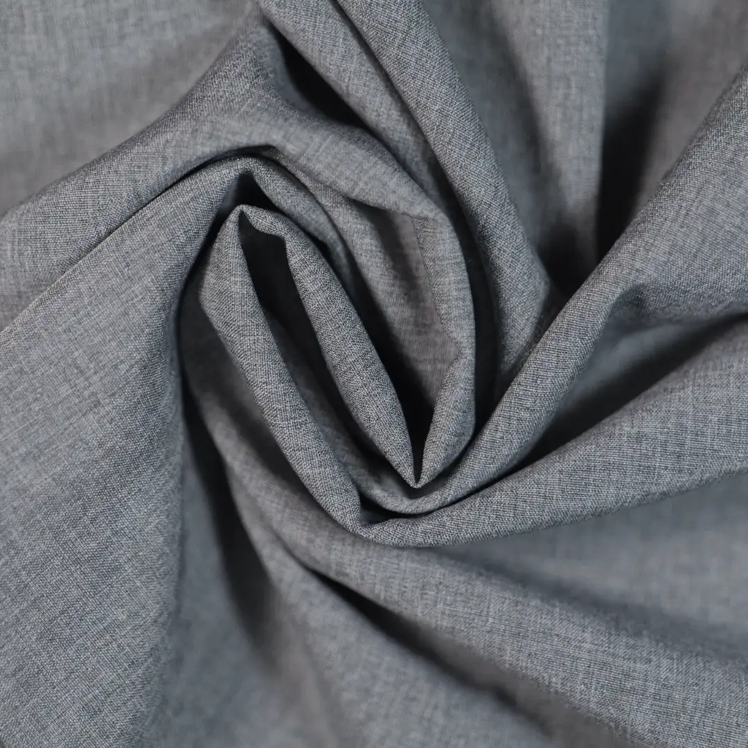 China Fabric for Shirt,Skirt Cotton/Rayon Plain Woven Blended Fabric Polyester PBT Spandex GREY color buy from China wholesaler bulk order at wholesale price free worldwide shipping Alibaba