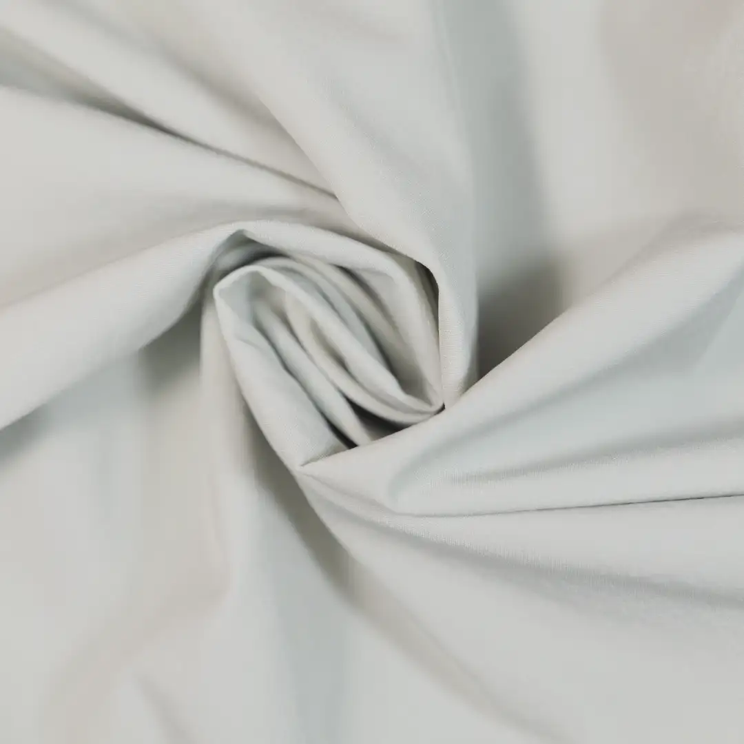 China Fabric for Shirt,Shorts,Backless Beach Dress Four-way Stretch (Bi-Stretch) Woven Blended Fabric Nylon Spandex grey color buy from China wholesaler bulk order at wholesale price free worldwide shipping Alibaba