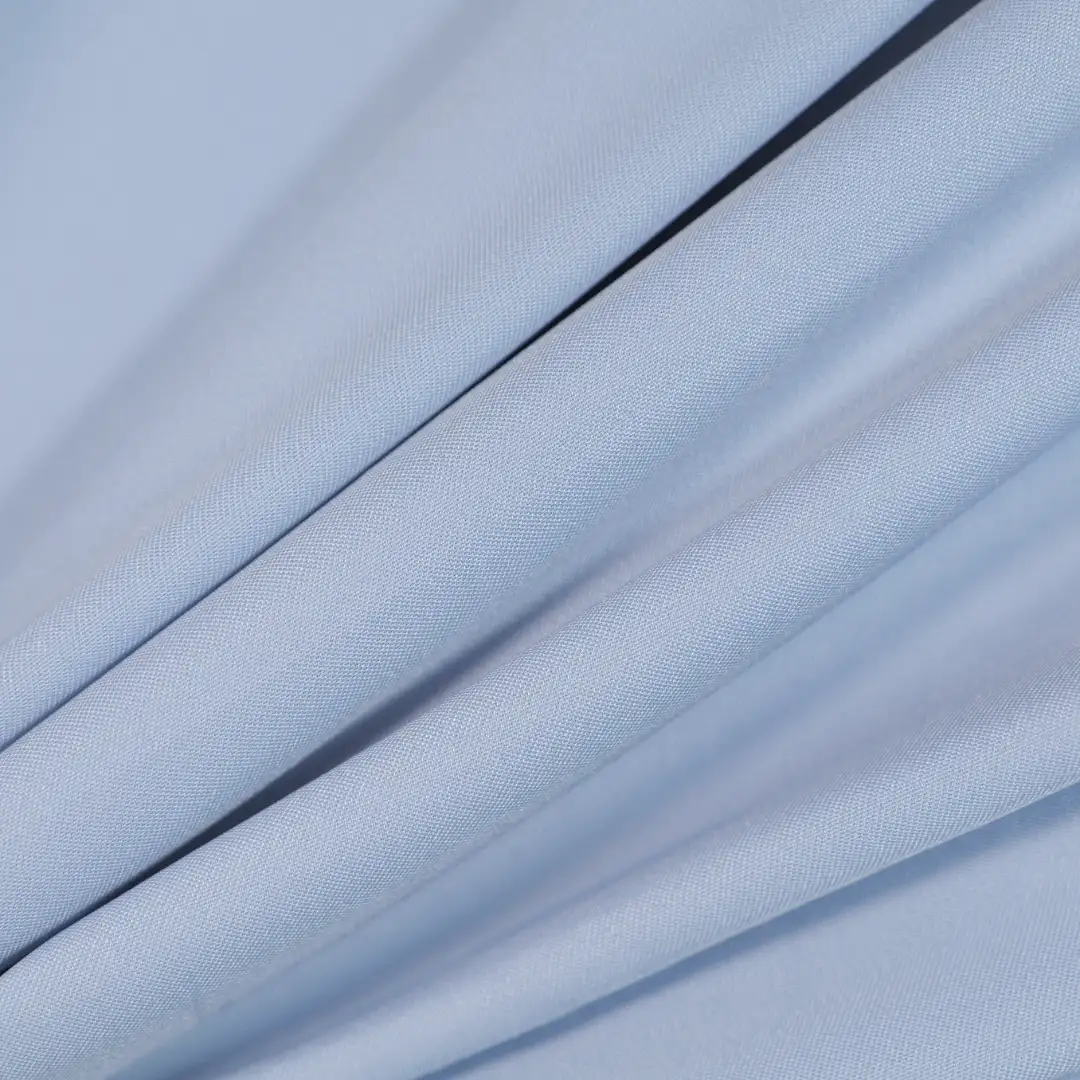 China Fabric for Shirt,Skirt,Backless Beach Dress Twill Woven Blended Fabric Polyester Spandex blue color buy from China wholesaler bulk order at wholesale price free worldwide shipping Alibaba