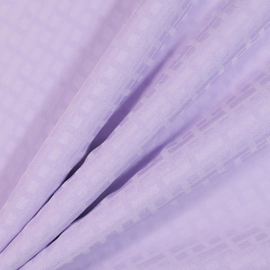 China Fabric for Shirt,Pants,Skirt Jacquard Woven Blended Fabric Polyester Elastane purple color buy from China wholesaler bulk order at wholesale price free worldwide shipping Alibaba