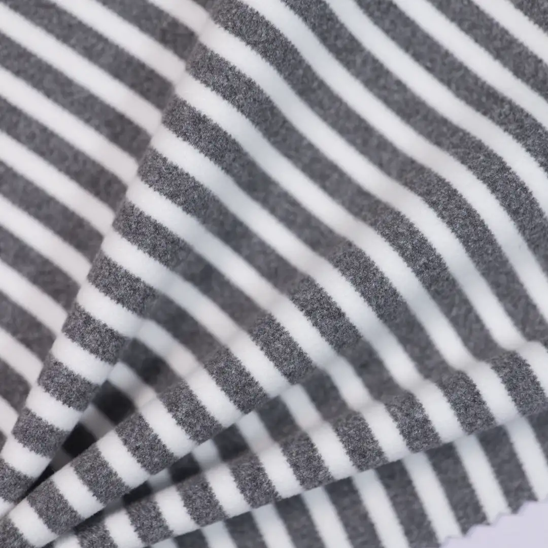 China Fabric for Pocket Sleeveless Wrap Dress Yarn-dyed fabric Knit Fabric Polyester Spandex black&white color buy from China wholesaler bulk order at wholesale price free worldwide shipping Alibaba