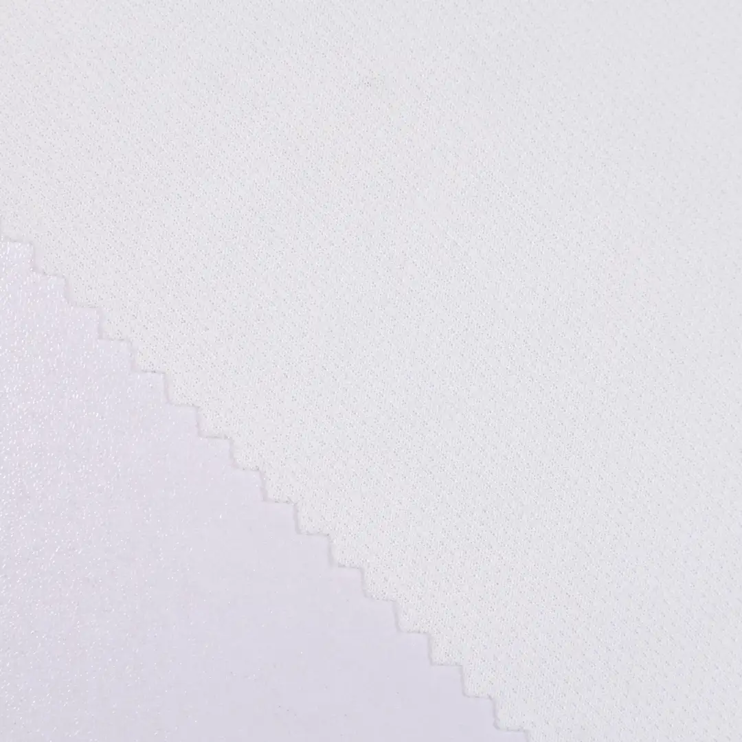 China Fabric for T-Shirt Mesh Knit Fabric Polyester white color buy from China wholesaler bulk order at wholesale price free worldwide shipping Alibaba