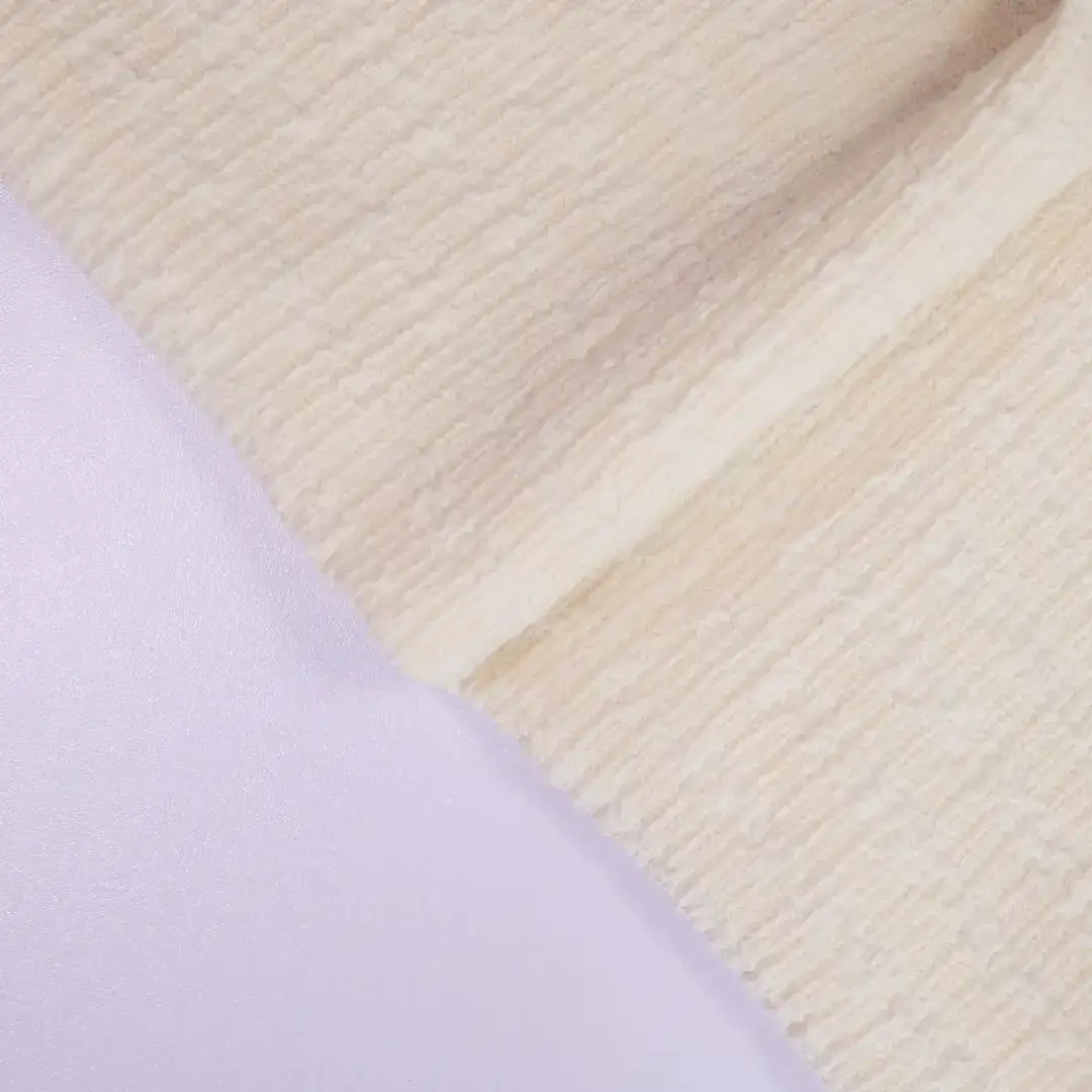 China Fabric for Pants Tricot Knit Fabric Polyester Spandex Bisque color buy from China wholesaler bulk order at wholesale price free worldwide shipping Alibaba
