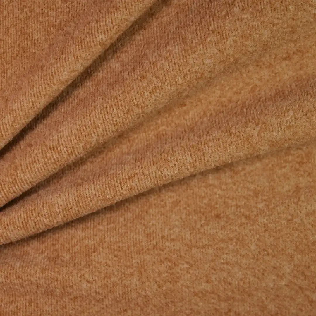 China Fabric for Hoodie,Casual Baseball Jacket Polar Fleece Knit Fabric Polyester Brown color buy from China wholesaler bulk order at wholesale price free worldwide shipping Alibaba