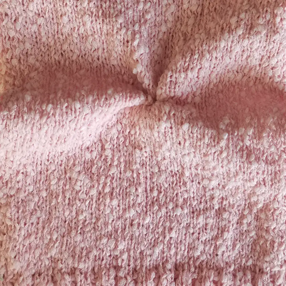 China Yarn for Ladies Vest (Sweater),Round Neck Pullover (Sweater),Crew Neck Pullover (Sweater),Roll Neck Jumper (Sweater),Square Neck Short Sleeve T-Shirt (Sweater) Ladder Yarn Fancy Yarn Recycled Polyester Recycled Cotton Pink color buy from China wholesaler bulk order at wholesale price free worldwide shipping Alibaba