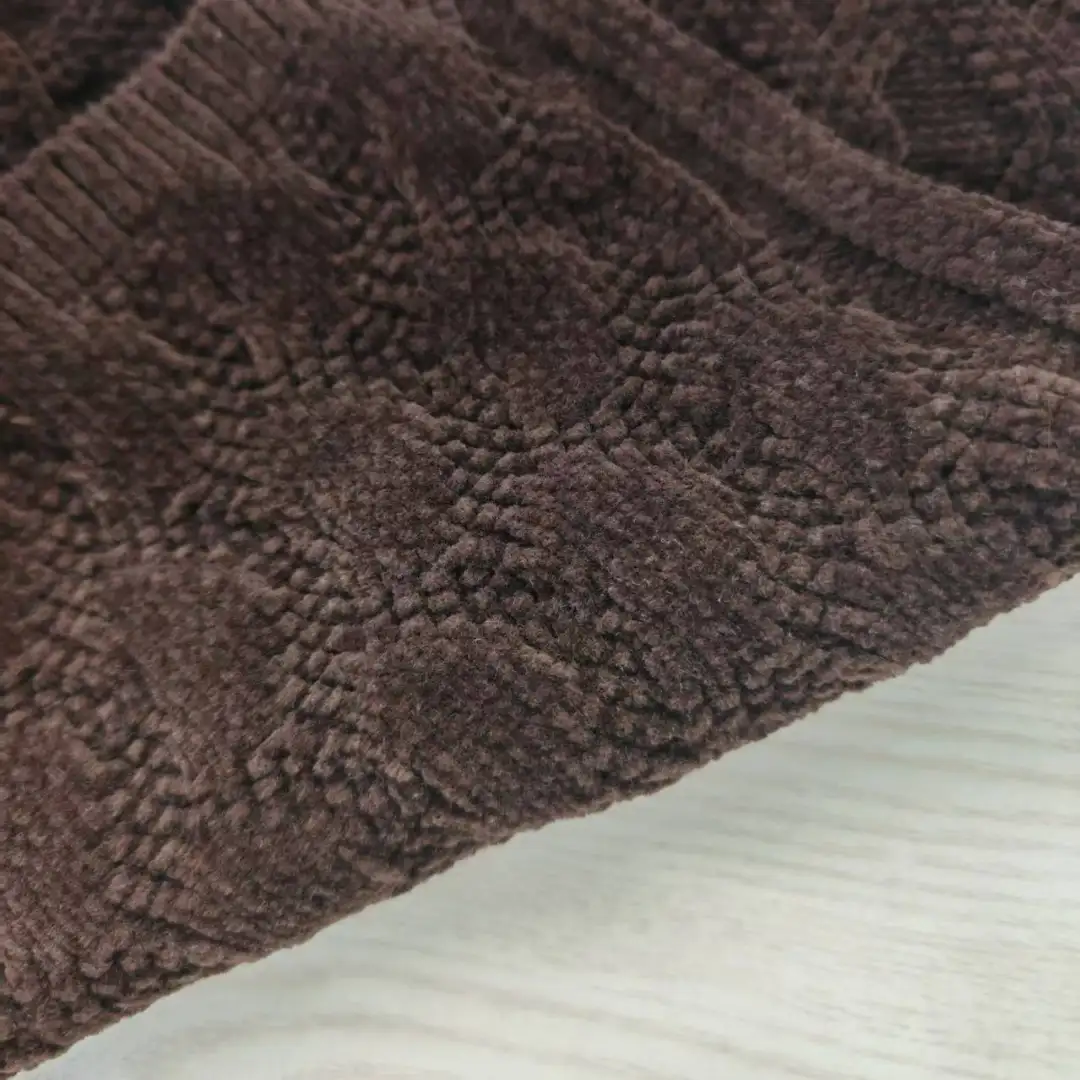 China Yarn for Open Cardigan (Sweater),Full-Zipper Cardigan (Sweater),Half-Zipper Cardigan (Sweater),Shirt Long Sleeve Button (Sweater) Shiny Chenille Fancy Yarn Cotton Acrylic brown color buy from China wholesaler bulk order at wholesale price free worldwide shipping Alibaba