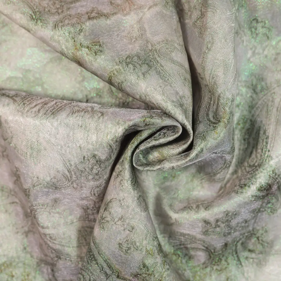China Fabric for Shirt,Skirt,Backless Beach Dress Jacquard Woven Blended Fabric Rayon Nylon Silk Metallic Gold Polyester CYAN 6 color buy from China wholesaler bulk order at wholesale price free worldwide shipping Alibaba