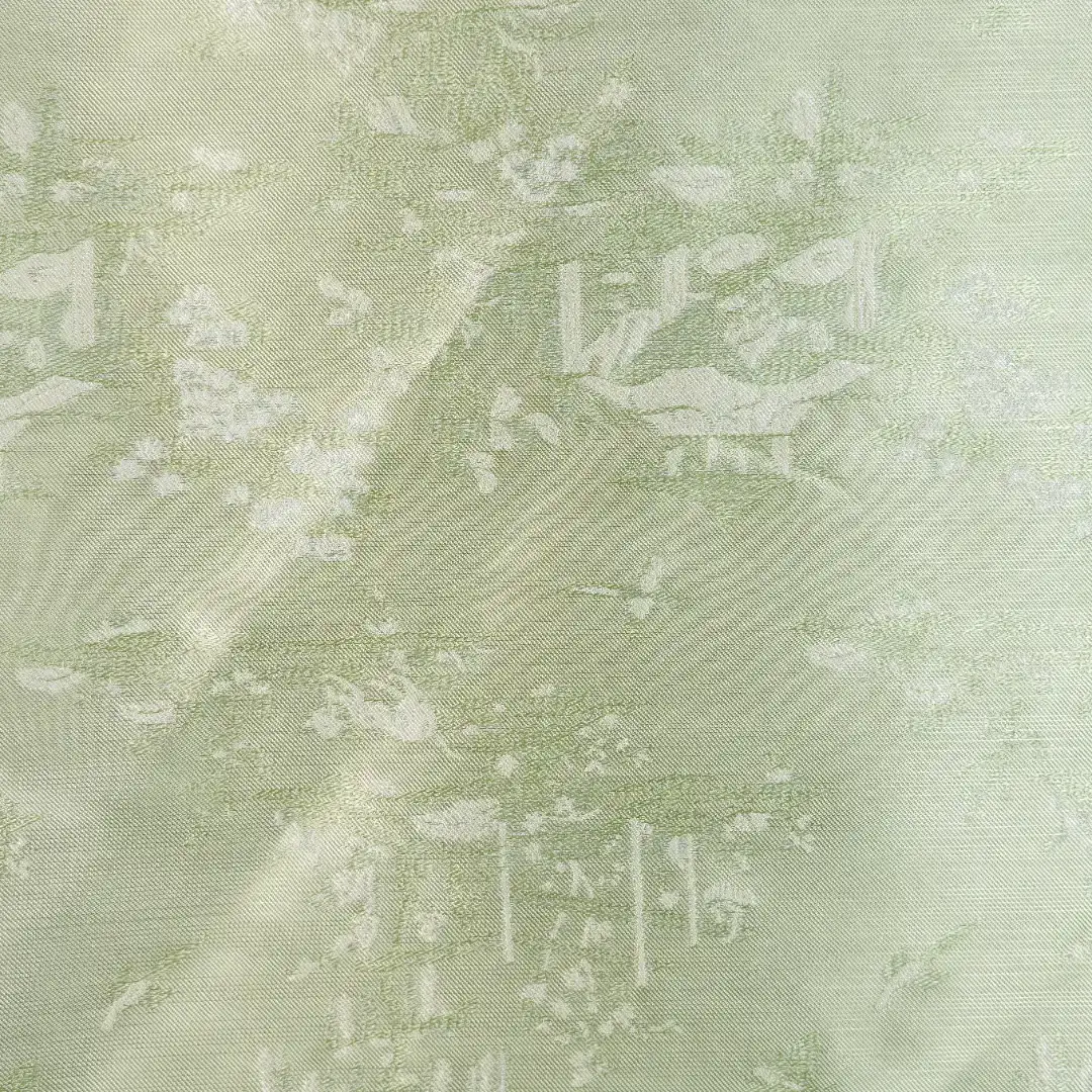 China Fabric for Shirt,Backless Beach Dress Jacquard Woven Blended Fabric Synthetic Silk Polyester LIGT GREEN  1 color buy from China wholesaler bulk order at wholesale price free worldwide shipping Alibaba