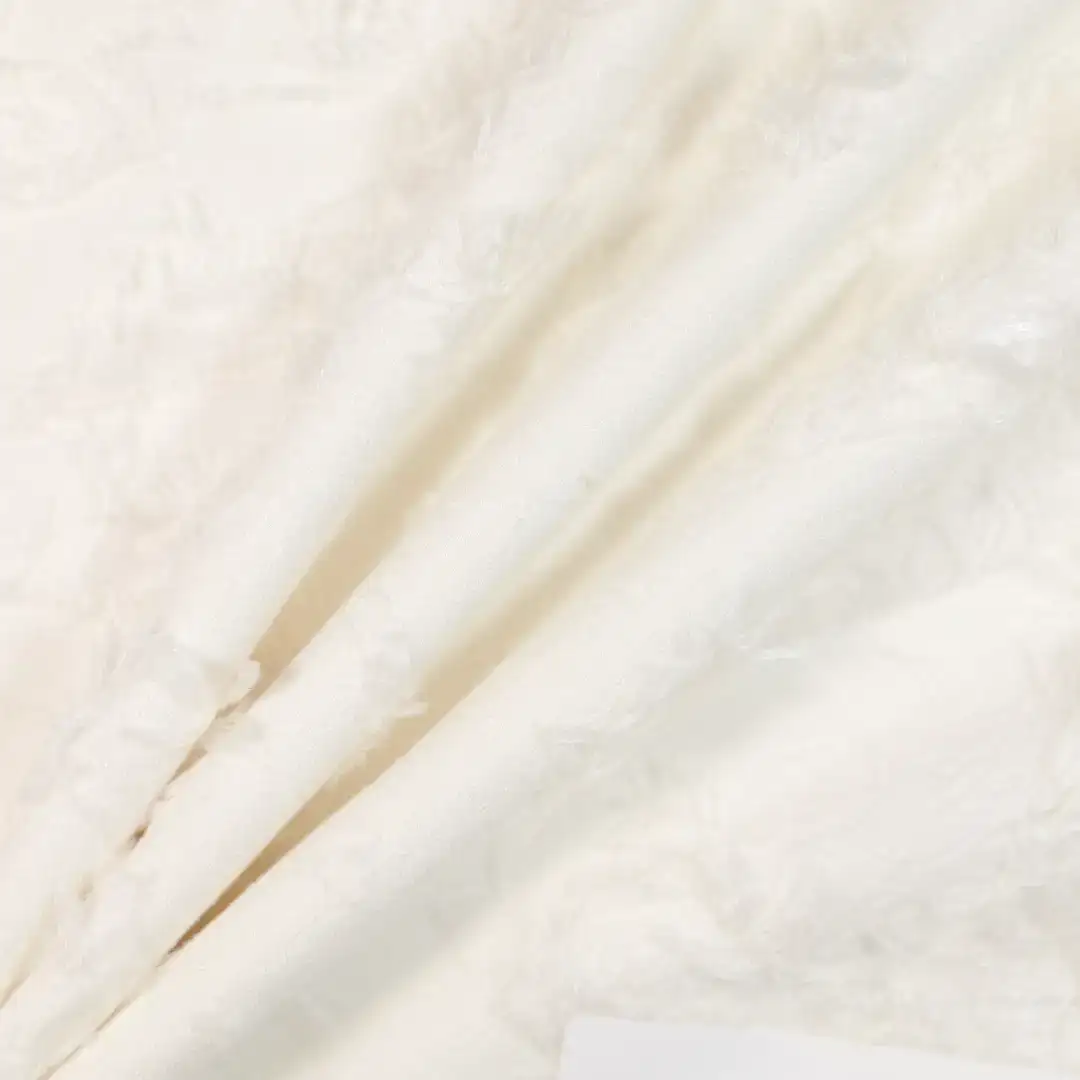 China Fabric for Shirt,Jackets,Skirt Jacquard Woven Blended Fabric Acrylic Chenille Wool Polyester Silk white2 color buy from China wholesaler bulk order at wholesale price free worldwide shipping Alibaba