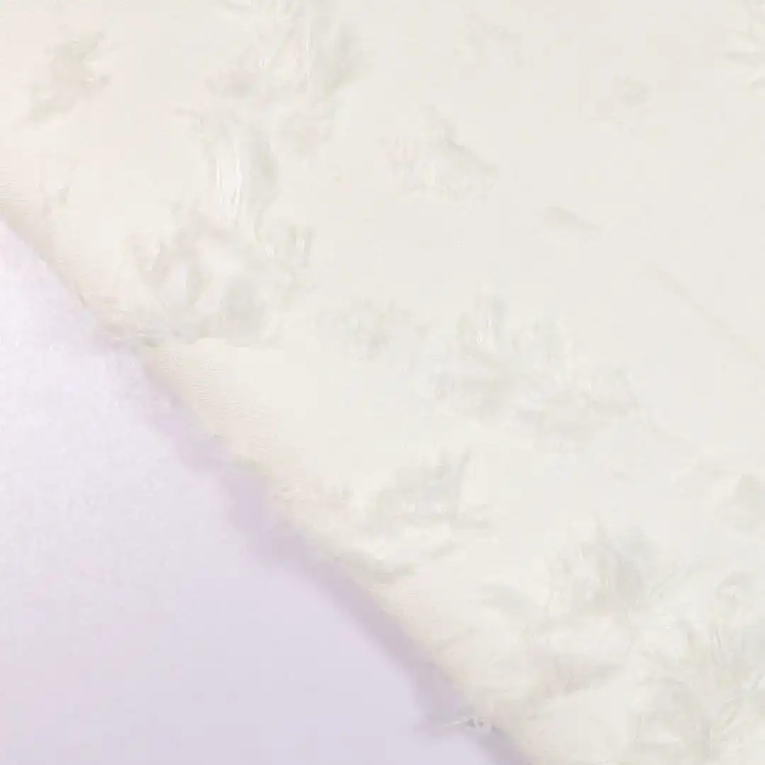 China Fabric for Shirt,Jackets,Skirt Jacquard Woven Blended Fabric Acrylic Chenille Wool Polyester Silk white2 color buy from China wholesaler bulk order at wholesale price free worldwide shipping Alibaba