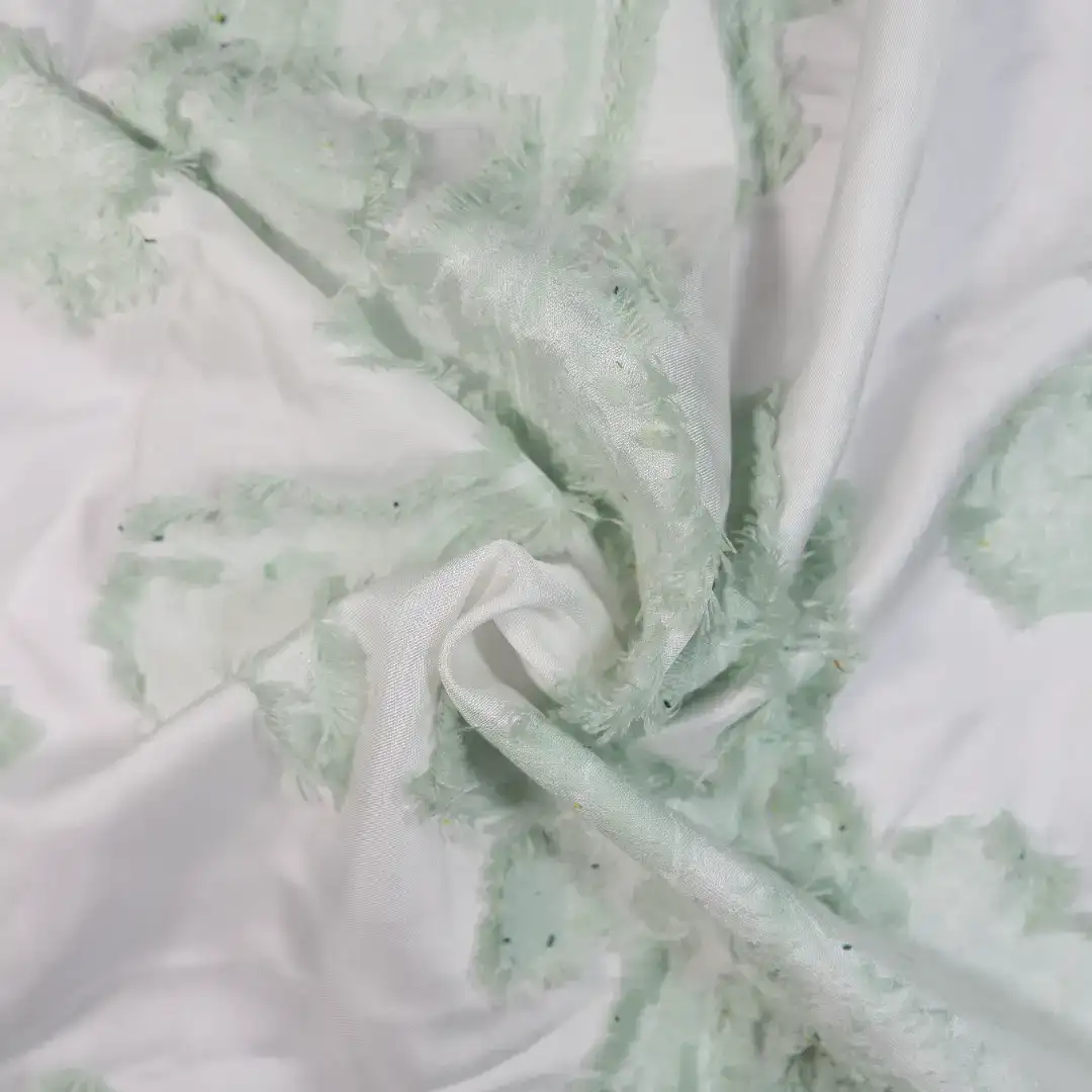 China Fabric for Shirt,Skirt Jacquard Woven Blended Fabric Synthetic Silk Acrylic Polyester Silk Wool green 3 color buy from China wholesaler bulk order at wholesale price free worldwide shipping Alibaba